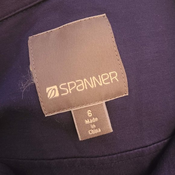 SPANNER Sporty Navy Jacket w Gold Accents 6 - Picture 6 of 9